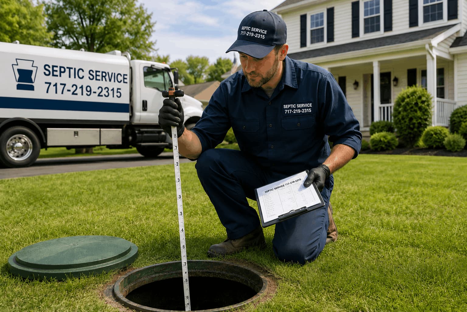 Septic system inspection